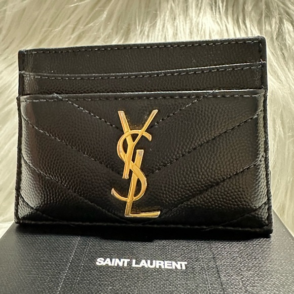 Saint Laurent YSL Monogram Matelassé Leather
Card Case EUC! - Picture 16 of 16